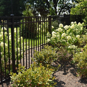 New Pool, Fireplace, retaining walls, Deck plantings