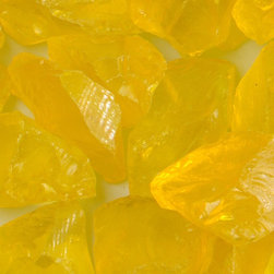 Canary Yellow Landscape Glass - Outdoor Decor