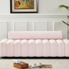 Melody Velvet Upholstered Sofa, Pink