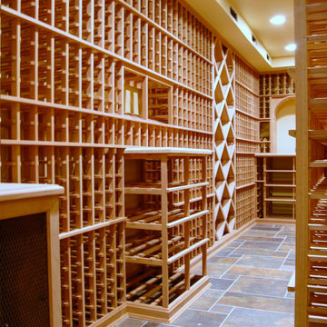 Finished Wine Room - Wood Exposure