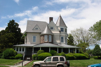 Example of an ornate exterior home design in New York