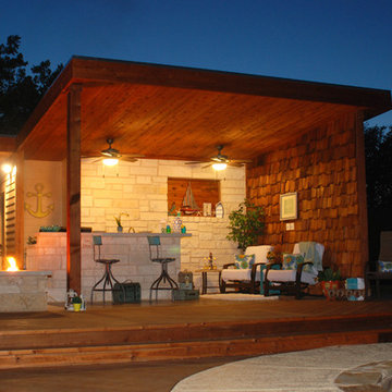 Poolside Cabana in the Texas Hill Country