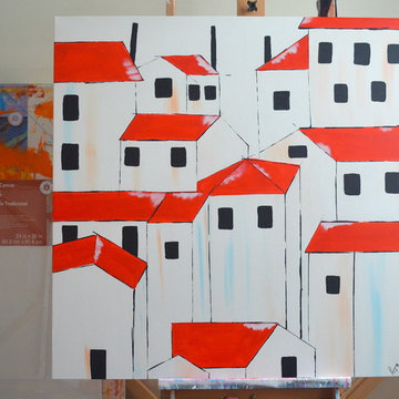 Artist in studio