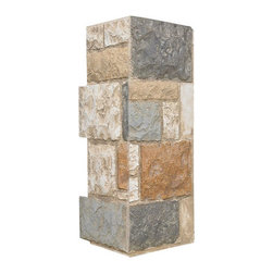 158-FORTRESS STONE CORNER 11" W(EACH SIDE) &times; 24"H &times; 1 1/2"D - Wall Panels