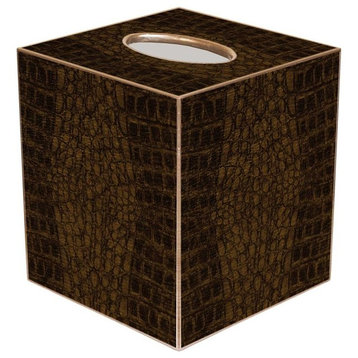 TB1704-Brown Crock Tissue Box Cover