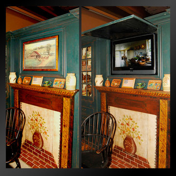 Hidden Living Room TV - Hide your TV with Art - Don't Sacrifice Elegance!