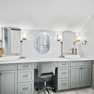 Transitional Primary Bathroom Remodel Centreville, VA
