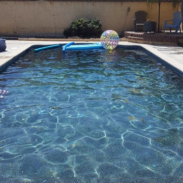 Midnight Blue Pebble Lighted Pool