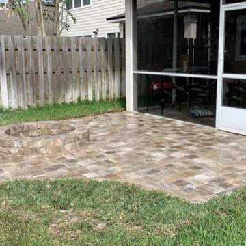 Backyard Paver Patio Before and After Photos