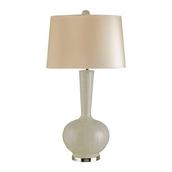 Currey and Company - Currey and Company Altair White Blown Glass Table Lamp - Table Lamps