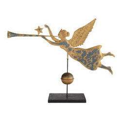Trumpeting Angel Weather Vane - New - Holiday Accents And Figurines