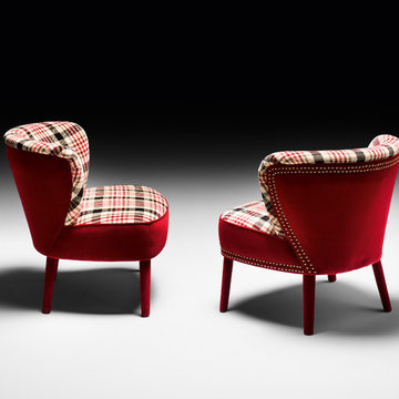 Velvet Designer Occasional Chair