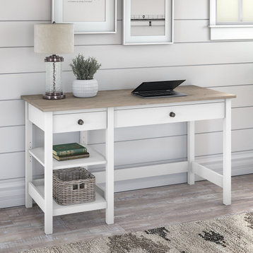 Mayfield 54W Computer Desk With Shelves