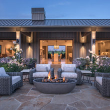 Backyard entertaining space