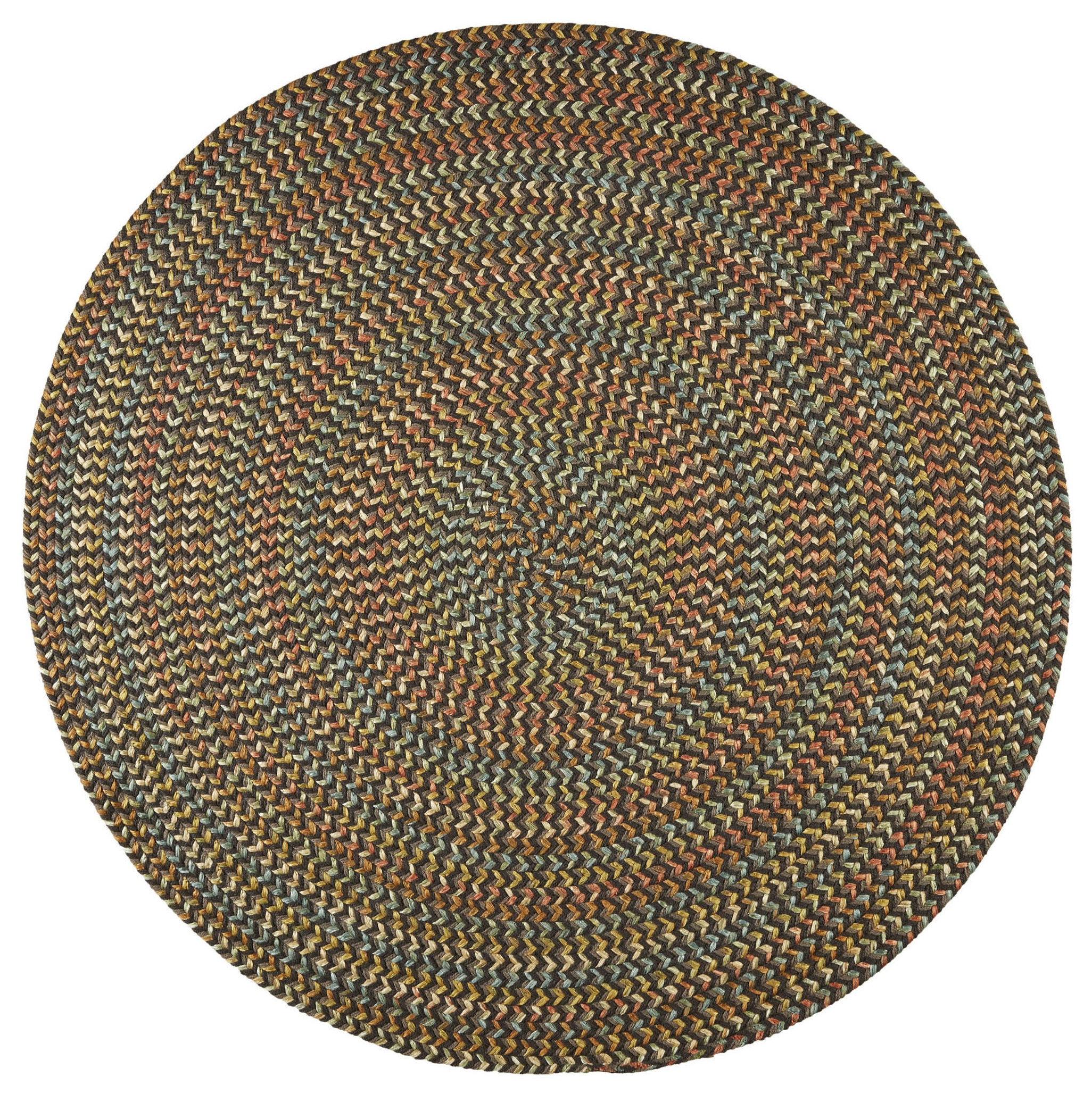 Round Confetti Rug Confetti Bright and Bold 5, Carrier Braided Rug, 6' Round ...