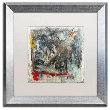 Joarez 'Furia e Paixao' Framed Art, Silver Frame, 16"x16", White Matte