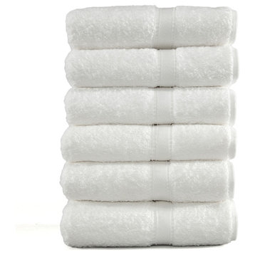 Terry Hand Towels, Set of 6