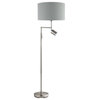 Santander 2 Light Floor Lamp, Matte Nickel