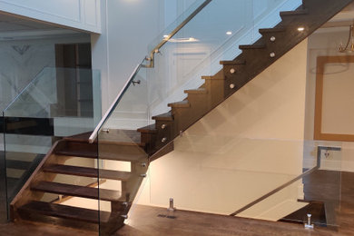 Custom Glass Stair Railings