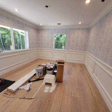 Wallpaper installation Living Room in San Francisco