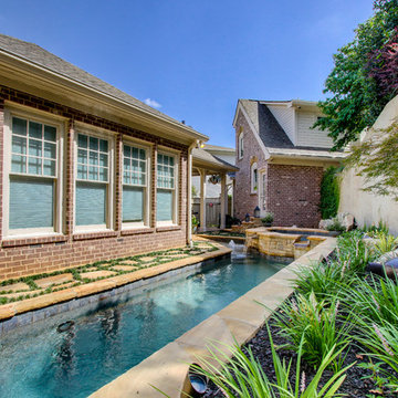 A unique pool design for a small space