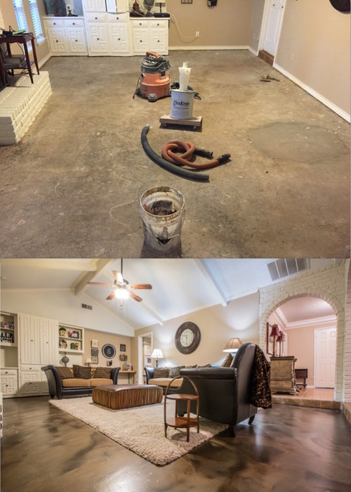 Metallic Epoxy Flooring In Living Room