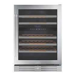 46 Bottle Dual Zone Wine Cooler - Beer And Wine Refrigerators
