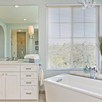 Carlsbad White Shaker Contemporary Bath