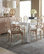 Worlds Away - Pollock Dining Table With  Scallop Edge In White Lacquer