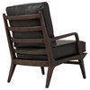 Murphy Lounge Chair, Black Leather