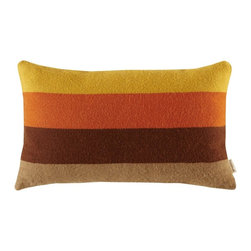 Amenity Alpaca Striped Throw Pillow - Orange - Decorative Pillows