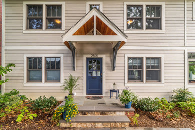 Example of a transitional exterior home design in DC Metro