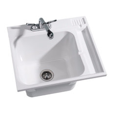 50 Most Por Utility Sinks For 2018 Houzz Mod Gazelle Fully Loaded Drop In Sink Kit White 23