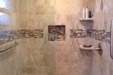 Inspiration for a contemporary bathroom remodel in Austin