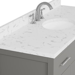 Caroline 60'' Grey Bathroom Vanity - Bathroom Vanities And Sink Consoles