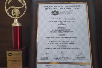 Regalias® Interio - National Award for best interior designer company