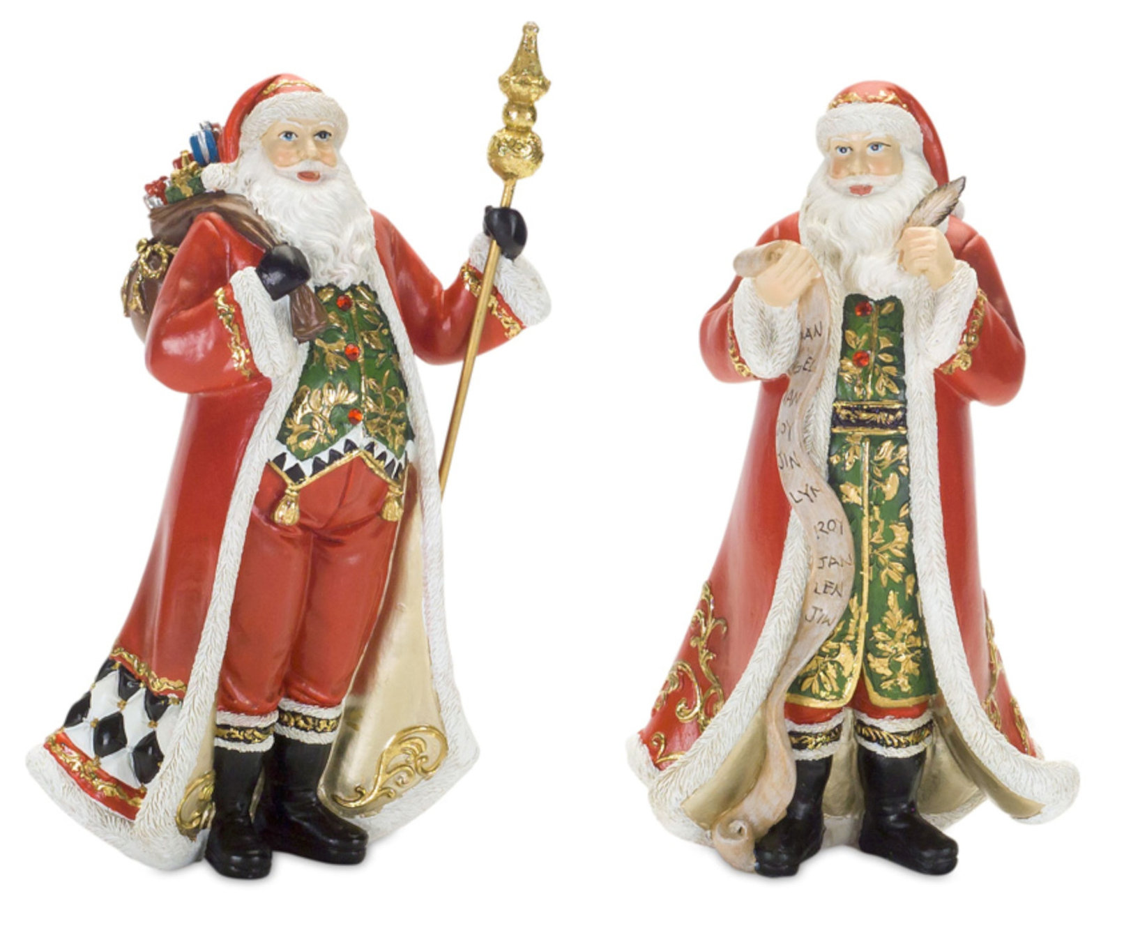 Melrose International Jolly Santa Figurine 11