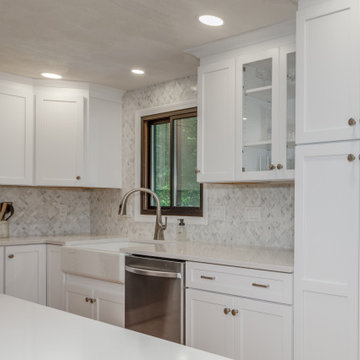 Shaker White Kitchen With Quartz