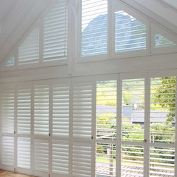 Custom Shutters: Triangular Shaped - Interior Shutters