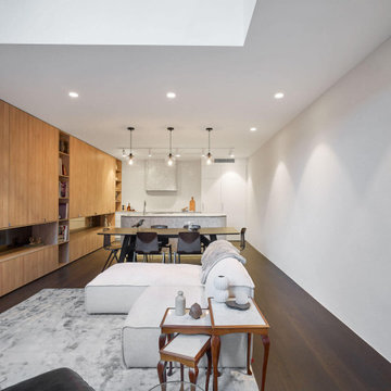 Open-Plan Living, Dining and Kitchen in Modern Townhouse Melbourne