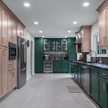 Green Cabinets Boost Style and Organization in the Kitchen