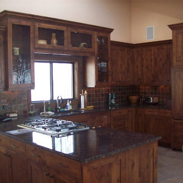Snowmass Kitchen with Distressed Alder Cabinets