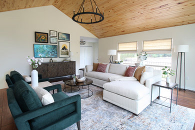 Country living room photo in Other