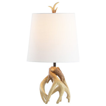 Vermont 19" Antler Resin Led Table Lamp, Natural