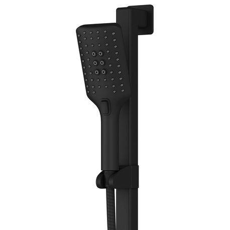 Seville Slide Bar With Handshower, 2.5 GPM, Matte Black, Right