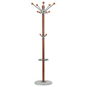 Monarch Specialties Contemporary Black Metal Coat Stand with Umbrella  Holder - 12 Hooks, Freestanding Coat Rack for Home, Office, Mudroom in the Coat  Racks & Stands department at