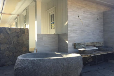 Example of a classic exterior home design in Other