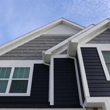 Gray wood siding