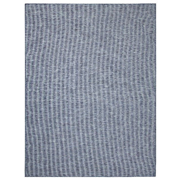 Nourison Positano 7' x 10' Navy Blue Fabric Modern Area Rug (7' x 10')