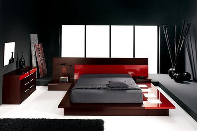 Example of a trendy bedroom design in Los Angeles
